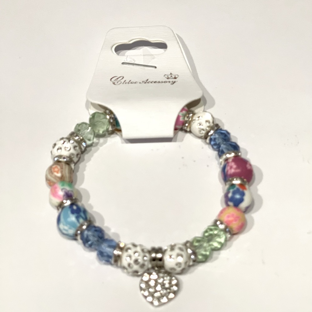 Small ball bead stretch bracelet